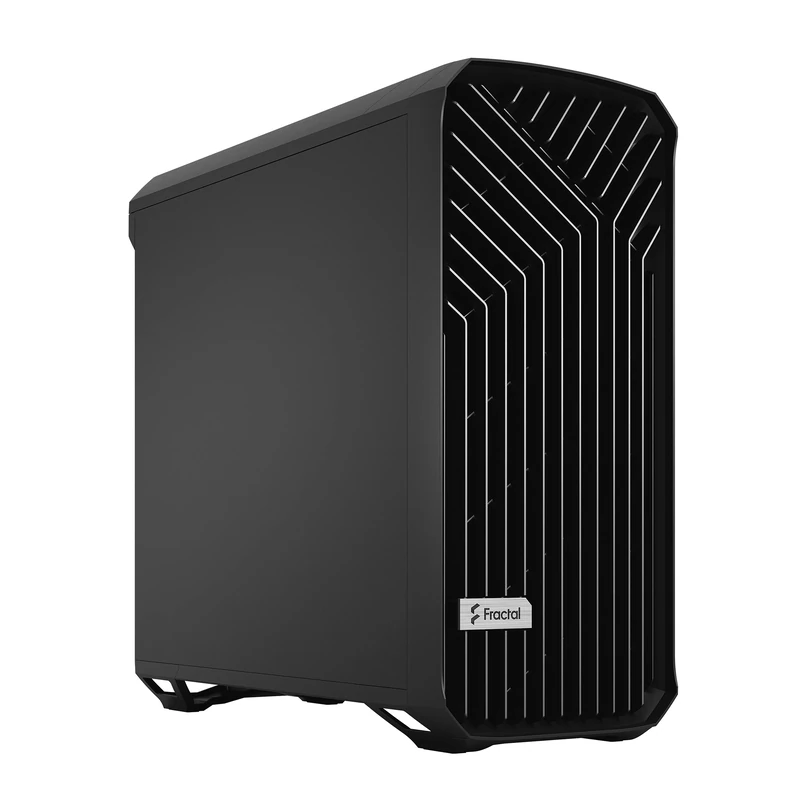 Fractal Design Torrent (Black Solid) Gaming Case, E-ATX/SSI-EEB, 5 Fans, Fan Hub, Front Grille, USB-C