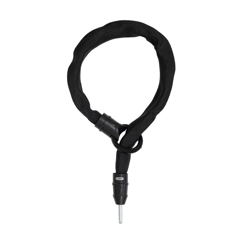 ABUS frame lock insert chain IvyTex Adaptor Chain 8KS - Bicycle lock with dirt and moisture-repellent cover - 8 mm thick chain, Black