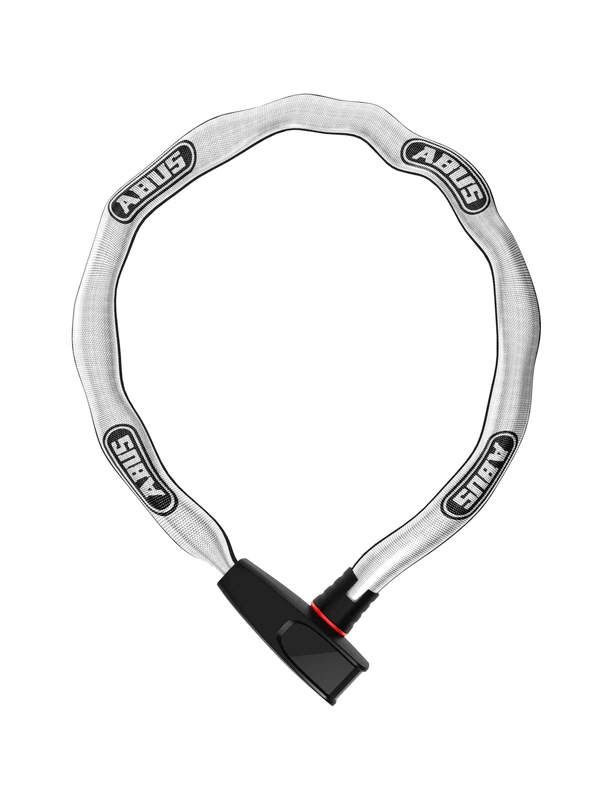 ABUS Catena 6806K chain lock - Lightweight hardened steel bike lock with fashionable textile tube - Square chain with security level 6