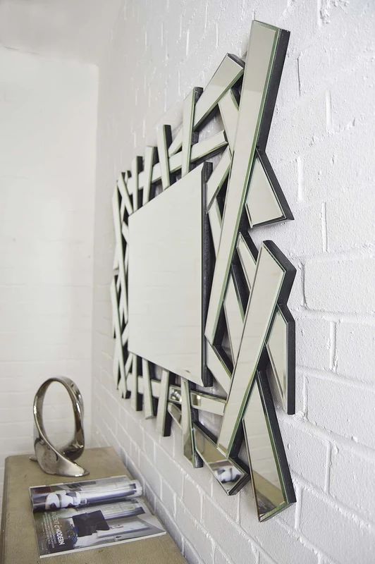 Milton Manor Modern Multi Piece Venetian Mirror 2Ft8 X 4Ft 81cm X 120cm, Frameless