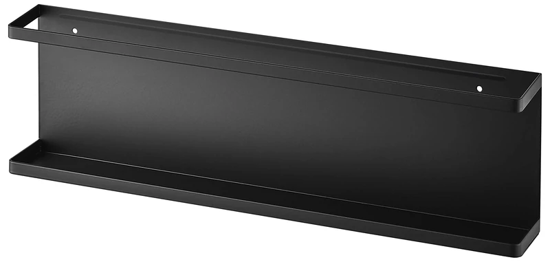 YAMAZAKI 5477 TOWER Wall Mounted Rack, black, Steel, Minimalist, 60 x 8.5 x 18 cm