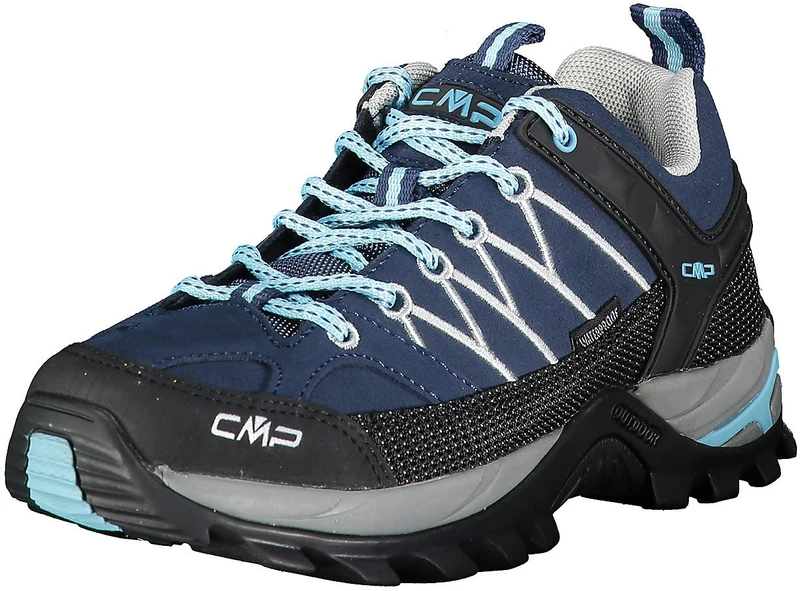 CMP Women's Rigel Low Wmn Trekking Shoes Wp Hiking Shoes, Stone Blue, 5 UK