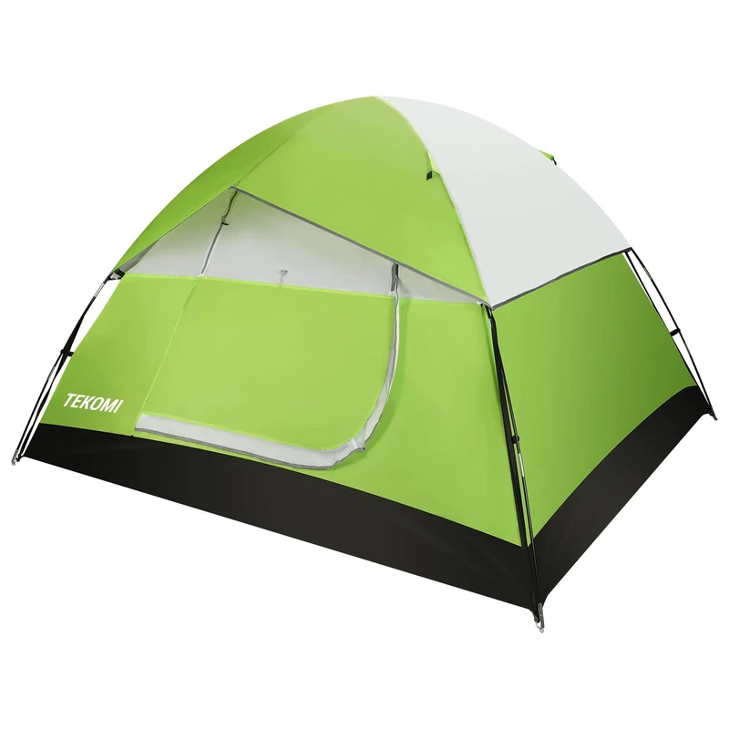 TEKOMI Camping Tent, 4/5 Person Waterproof Family Dome Tent with Removable Rain Fly, Instant Cabin Tent for 60 Seconds Set Up, Advanced Venting Design, Fit Camp Backpacking Hiking Outdoor, Dark Green