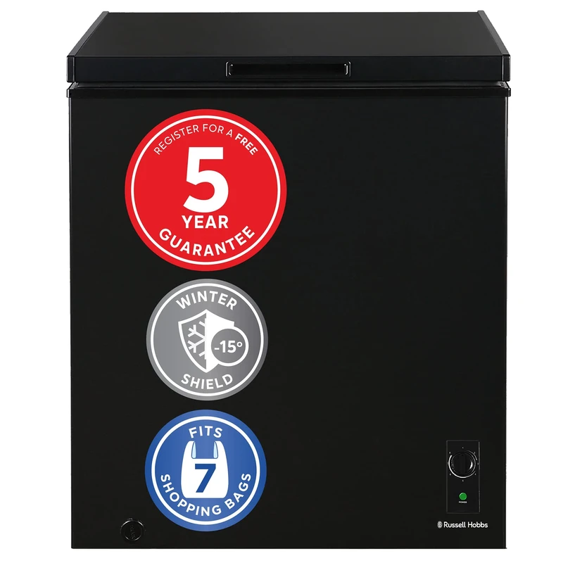 Russell Hobbs RH142CF2002B 142L Chest - Garage Safe, 5yr Warranty