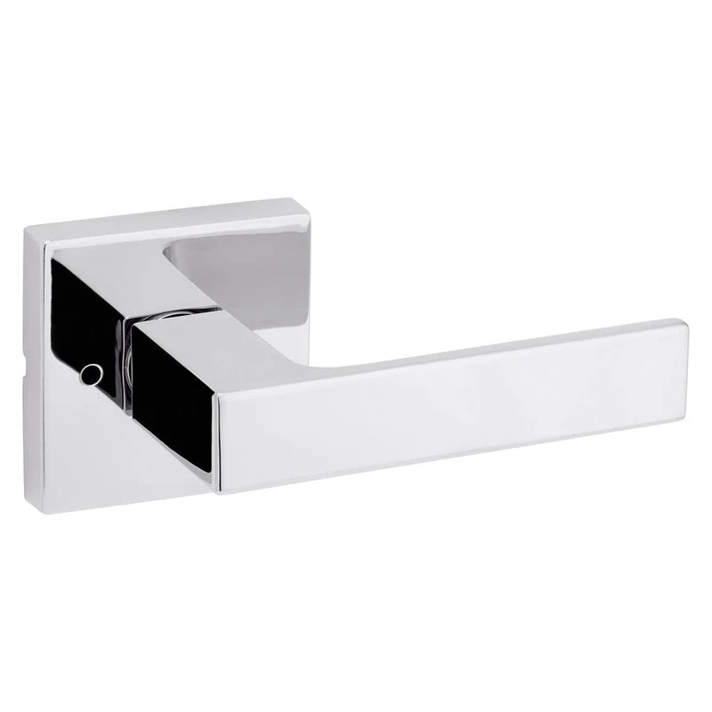 Kwikset Singapore Privacy Door Lever for Bedroom and Bathroom Doors in Polished Chrome - Image 1