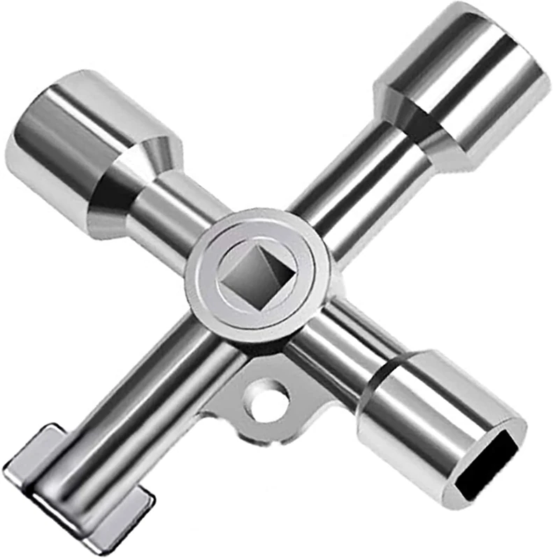 Tomario Meter Box Key Gas Key Meter Key Utilities Key for Electric Cupboard Cabinet Opening Key Zinc Alloy