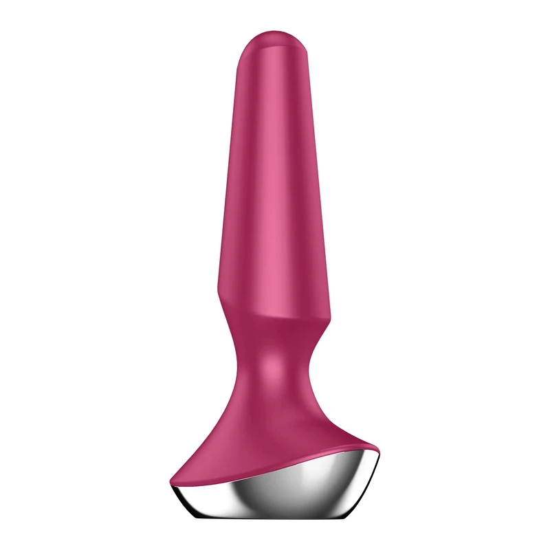 Satisfyer Plug-ilicious 2 Plug Vibrator | Waterproof (IPX7) | Silicone Butt-Plug in Red | Bluetooth & App Control | USB Rechargeable | 2 Powerful Motors | Adult Anal Sex Toy for Men & Women