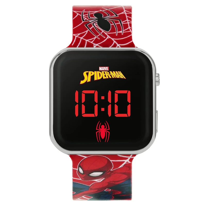 Disney Spiderman Boy's Digital Quartz Watch with Silicone Strap