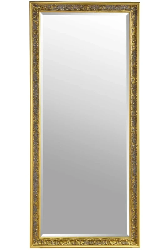 MirrorOutlet Milton Manor Shabby Chic Ornate Full Length Gold Dressing Wall Mirror 5ft3 x 4ft5 160cm x 73cm, XY090-M, 163 x 75