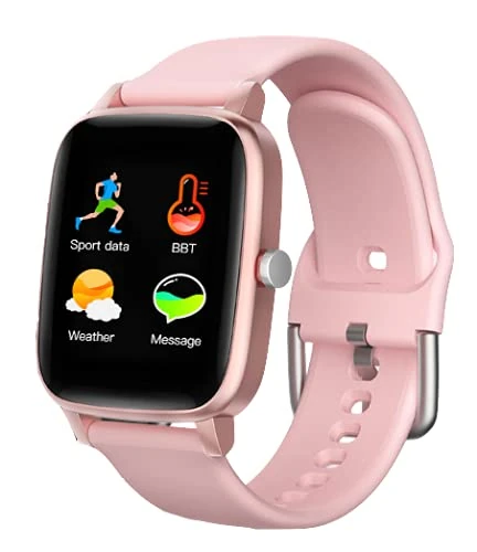 CARNEO Soniq+ Women's Own App Fit, GPS via App, Automatic Measurement of Heart Rate, Oxygen and Body Temperature, Stress Measurement, Cardio Index, IPS Display - Image 1