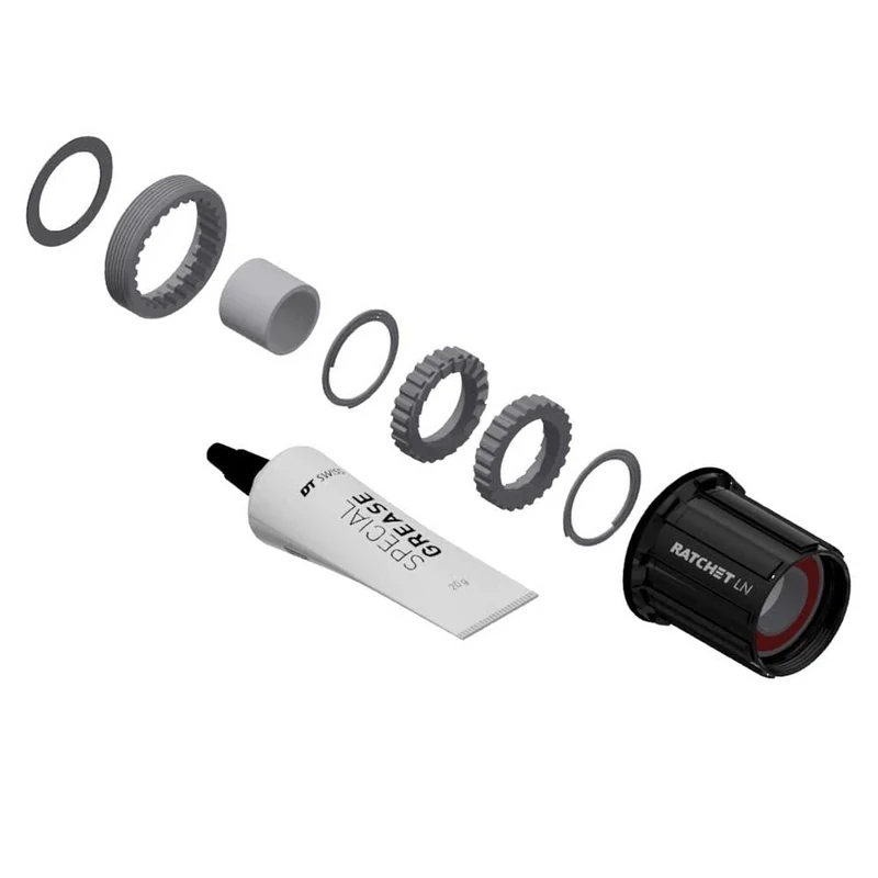 DT Swiss Ratchet LN conversion kit for 3-Pawl hubs, MTB, 18-tooth, Shimano HG Aluminium