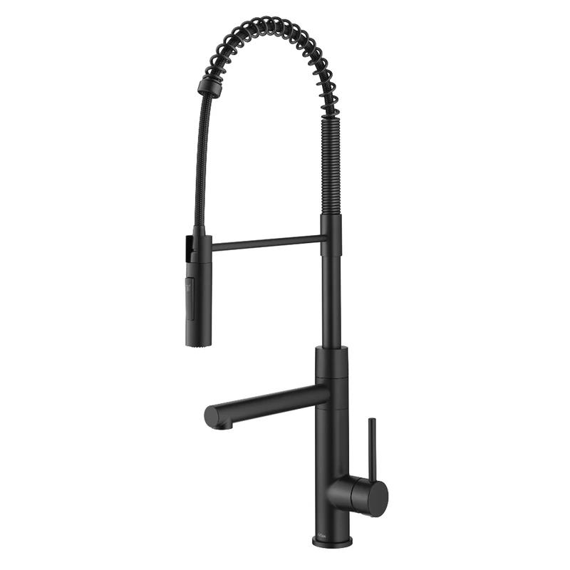KRAUS Artec Pro (2nd Gen) Commercial Style Pull-Down Single Handle Kitchen Faucet with Pot Filler in Matte Black, KPF-1604MB