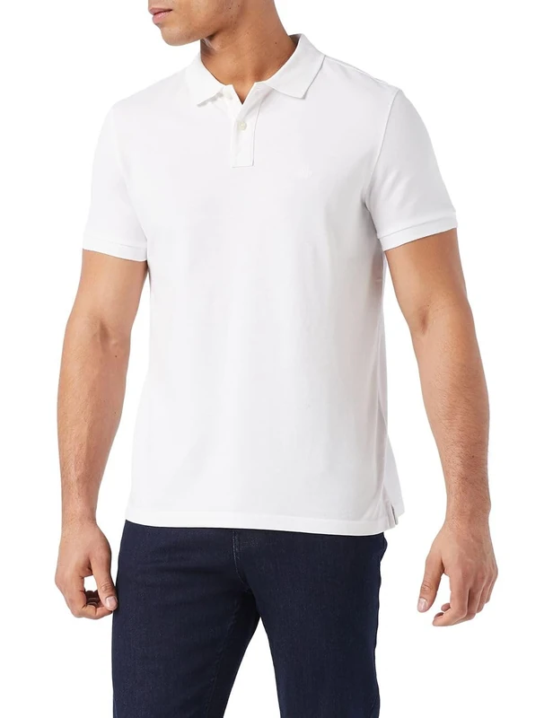 Marc OߴPolo Men's Regular Fit Organic Cotton Short Sleeve Polo Shirt, White (White), XS