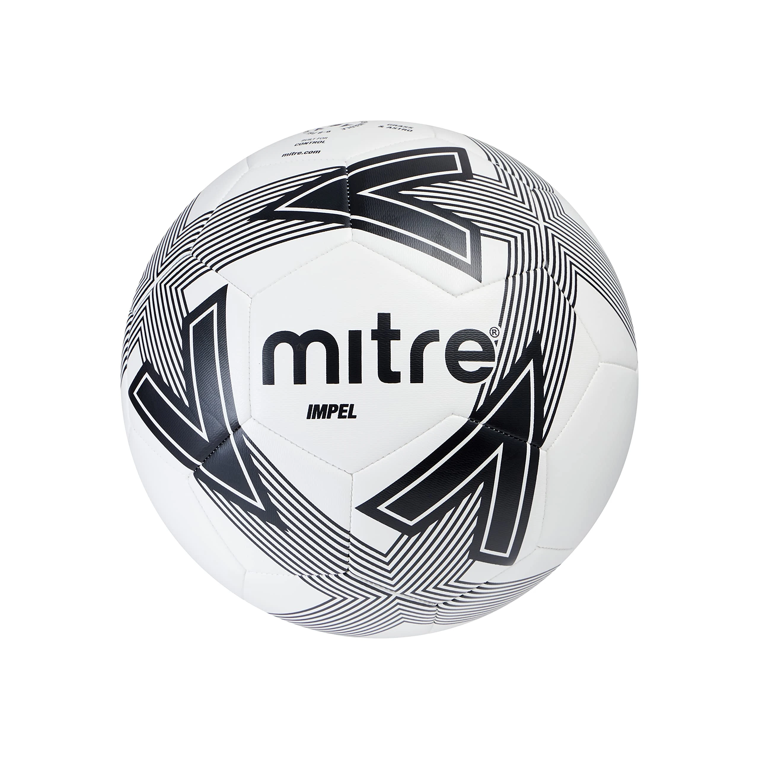 Mitre Impel L30P Unisex Football, White/Black22, 3
