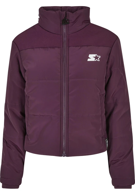 Starter Black Label Women's Ladies Starter Logo Puffer Jacket Jacket, darkviolet, XL
