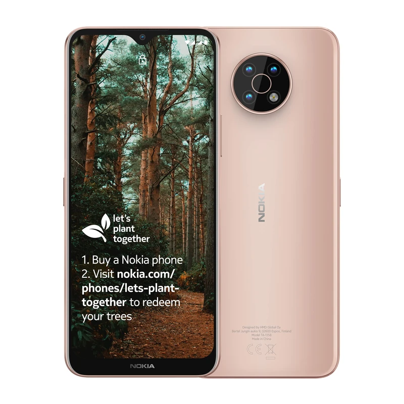 Nokia G50 5G Smartphone with 6.82" HD+ Display, Android 11, 4GB RAM/64GB ROM, 5000 mAh Battery, 48MP Triple Camera, 18W Quick Charging Compatible, Video Selfie Stabilisation - Sand