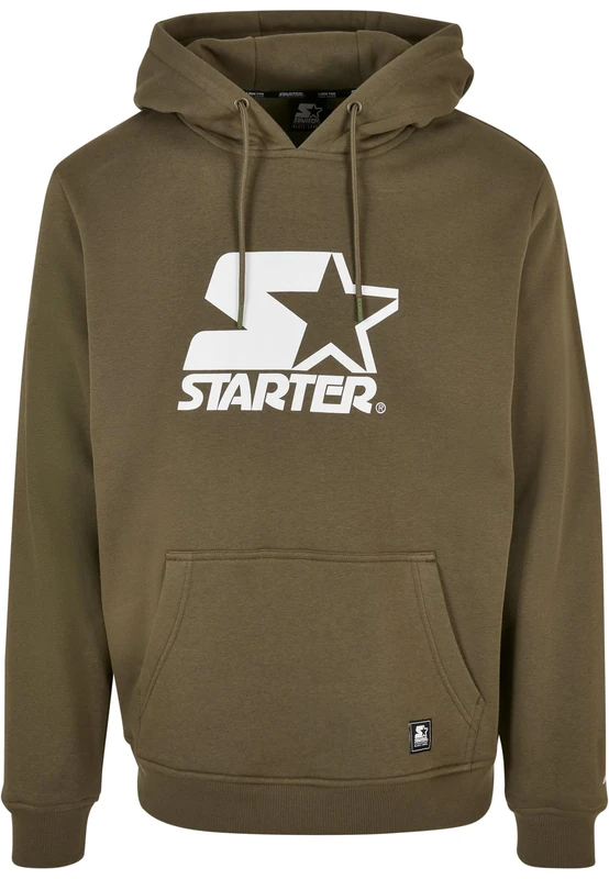 Starter Black Label Men's Starter The Classic Logo Hoody Hooded Sweatshirt, port, S