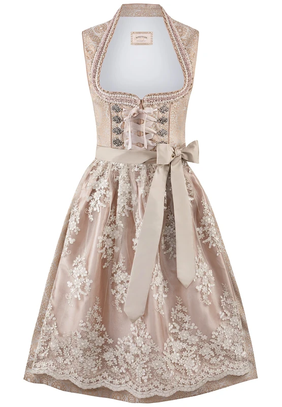 Stockerpoint Women's Gabrielle Dress, Creme, 34