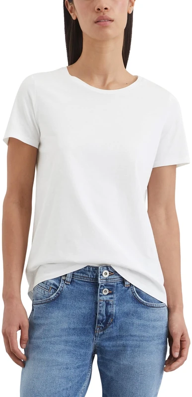 Marc OߴPolo Women's Regular Fit Organic Cotton T-Shirt, White (White), L