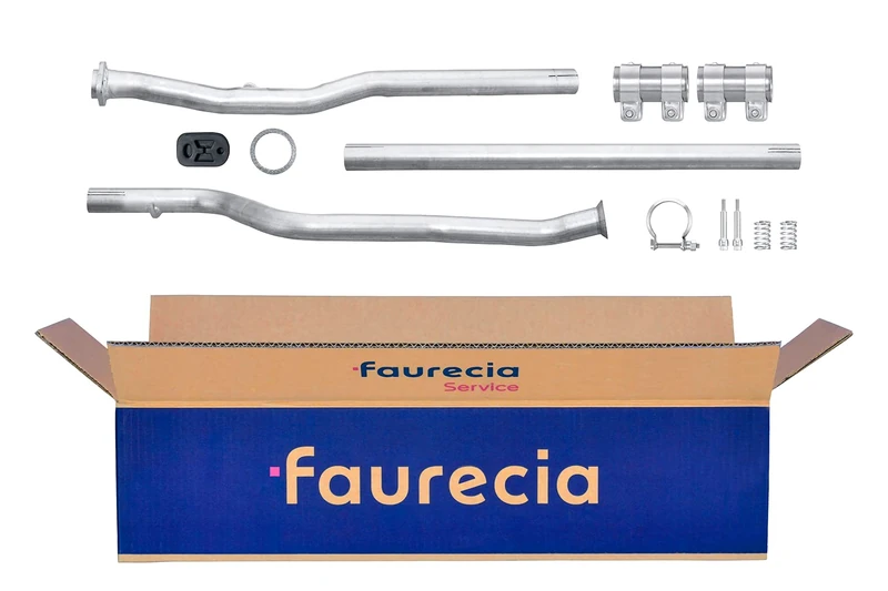 HELLA 8LA 366 001-631 Exhaust Pipe - Easy2Fit Kit - Centre - Three Piece - Set with Attachments - Image 1