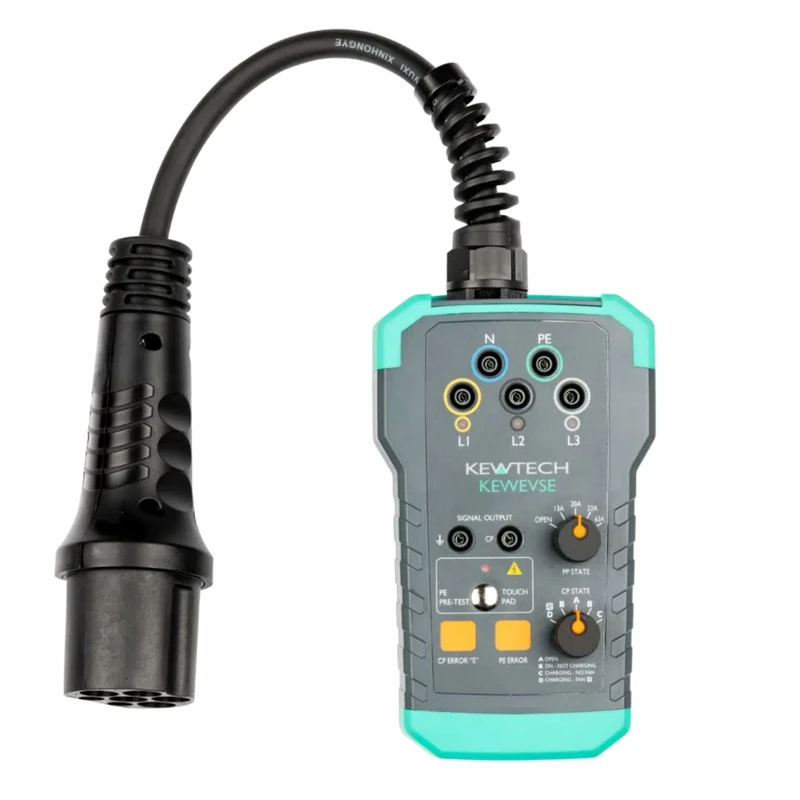 Kewtech KEWEVSE EVSE EV Charging Point Adapter for KT66DL Tester etc