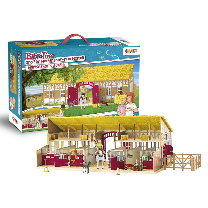 CRAZE Bibi & Tina 32732 XXL Play Set Stable Toys Horses Figurine Animals & Accessories