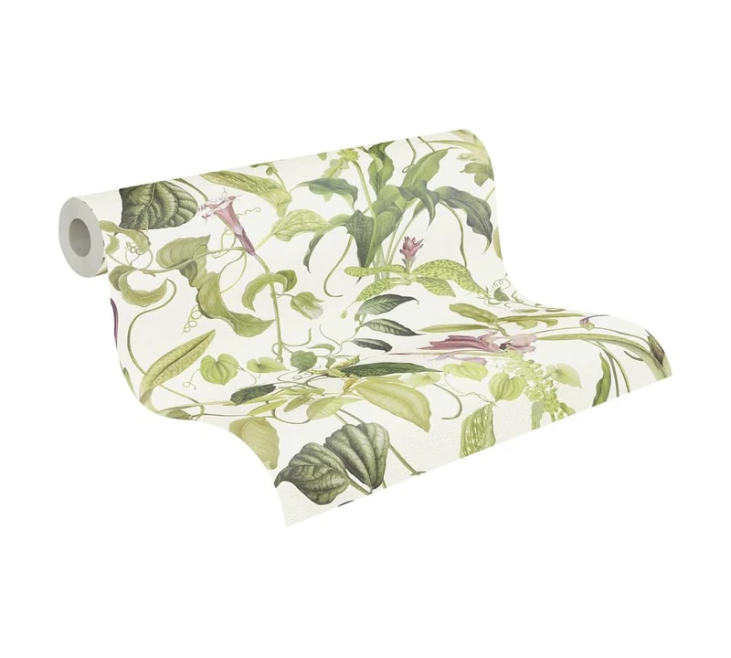 A.S. Création Michalsky Living Change is Good 379881 Jungle Wallpaper Tropical Wallpaper Fantastic Flora Non-Woven Wallpaper Cream Green Pink Matt Fine Textured