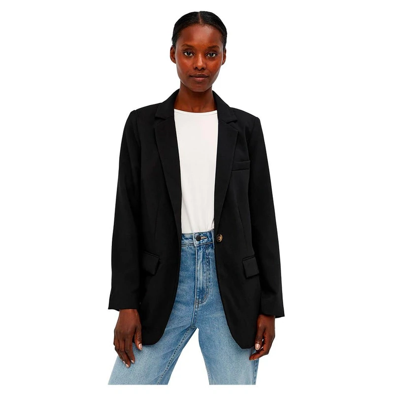 OBJECT Women's OBJSIGRID L/S Blazer NOOS Business Casual Blazer, Black, 34