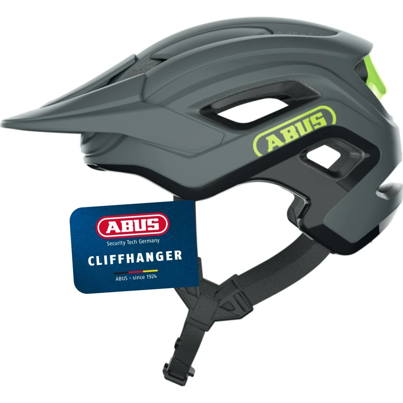 ABUS MTB helmet Cliffhanger - bike helmet for demanding trails - with large ventilation openings & TriVider strap system - for men and women