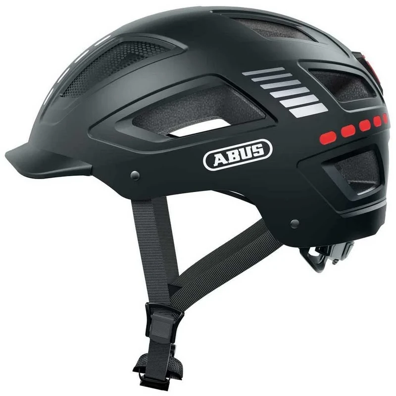 ABUS bike helmet with light - Hyban 2.0 LED - front and rear light & robust hard shell - for men and women