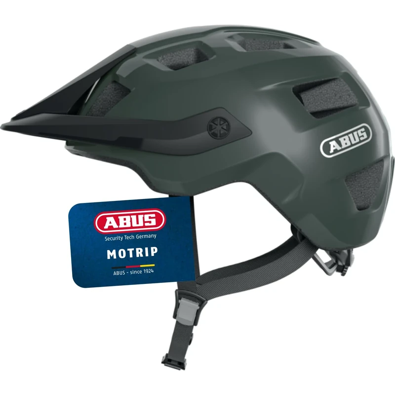 ABUS MTB helmet MoTrip - robust bike helmet with height-adjustable peak for mountain bikers - customised fit - unisex