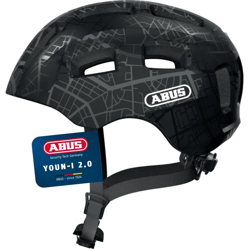 ABUS Youn-I 2.0 bike helmet - with light for children, teenagers and young adults - for girls and boys