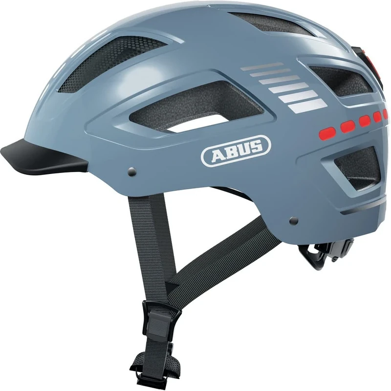 ABUS bike helmet with light - Hyban 2.0 LED - front and rear light & robust hard shell - for men and women
