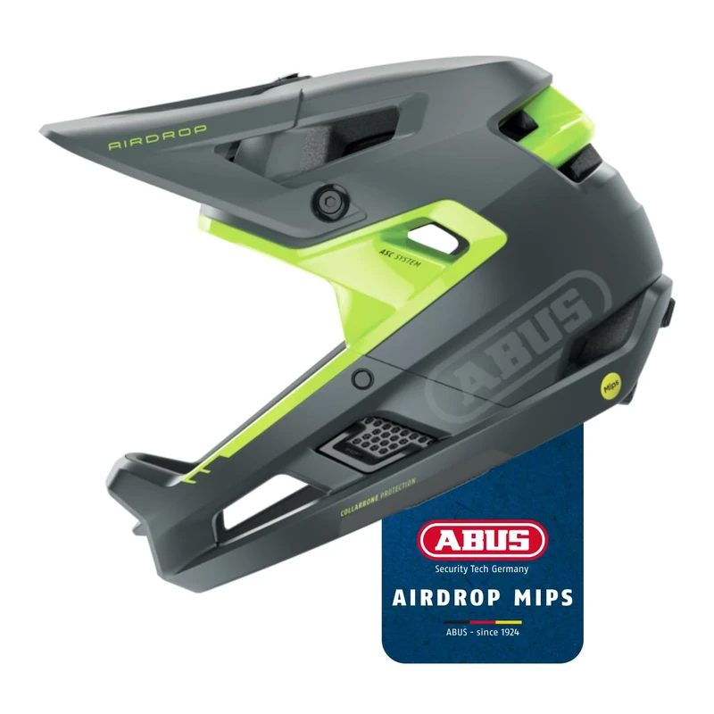 ABUS Fullface helmet AirDrop MIPS - MTB: Downhill, Freeride and Enduro - Mountain bike helmet with optimised ventilation and Ambient Sound Channel - for adults