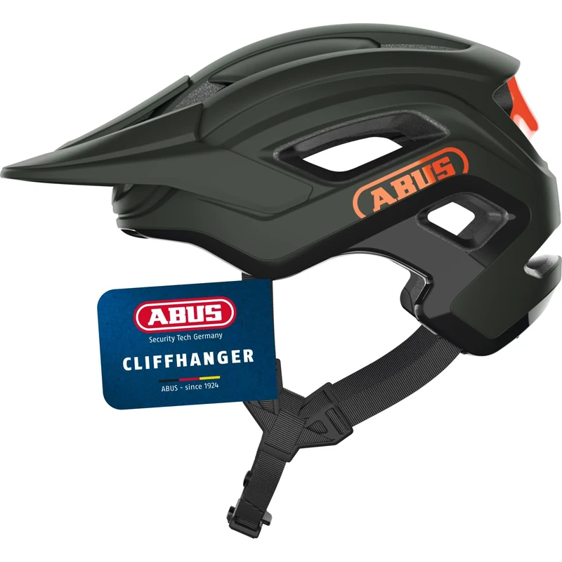 ABUS MTB helmet Cliffhanger - bike helmet for demanding trails - with large ventilation openings & TriVider strap system - for men and women