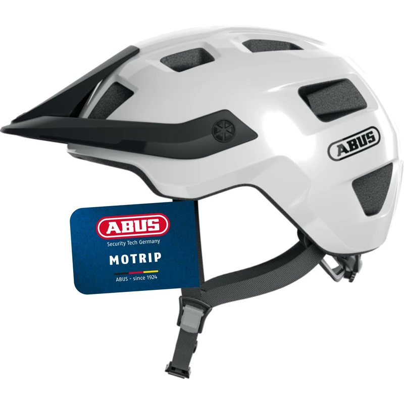 ABUS MTB helmet MoTrip - robust bike helmet with height-adjustable peak for mountain bikers - customised fit - unisex