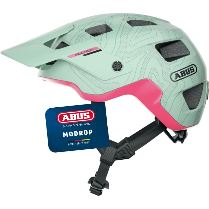 ABUS MTB helmet MoDrop - robust bike helmet with good ventilation for mountain bikers - customised fit - unisex