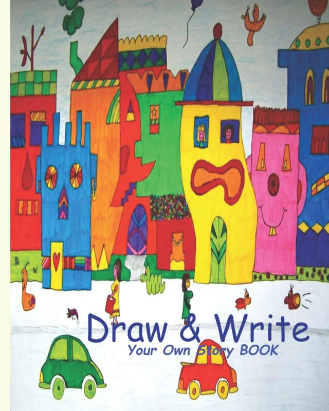Draw & Write Your Own Story Book/Kids Make,Create,illustrate Your Book/Write and draw story journal /Large size: 8"x10" 80 pages