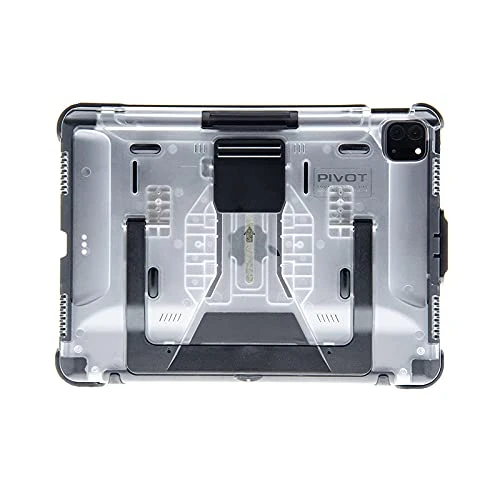PIVOT A20A Atlas Robust Tablet Case - Fits iPad Air 4th gen & iPad Pro 11 in (1st - 3rd gen) - 360 Degree Protection - for Professional Pilots, General Aviation - Black/Clear