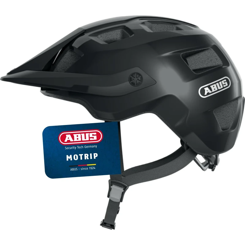 ABUS MTB helmet MoTrip - robust bike helmet with height-adjustable peak for mountain bikers - customised fit - unisex