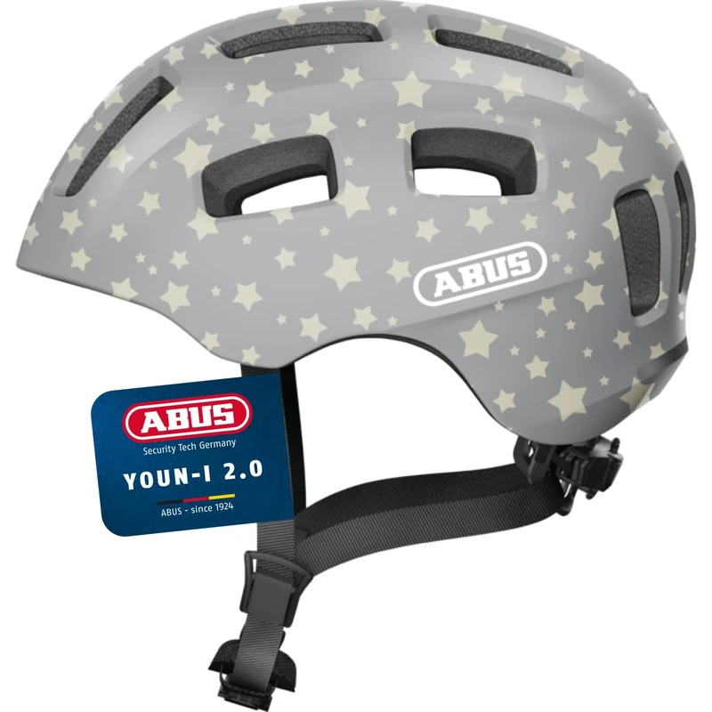 ABUS Youn-I 2.0 bike helmet - with light for children, teenagers and young adults - for girls and boys