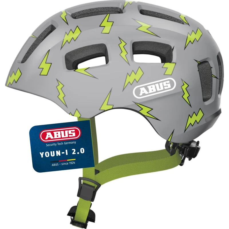 ABUS Youn-I 2.0 bike helmet - with light for children, teenagers and young adults - for girls and boys