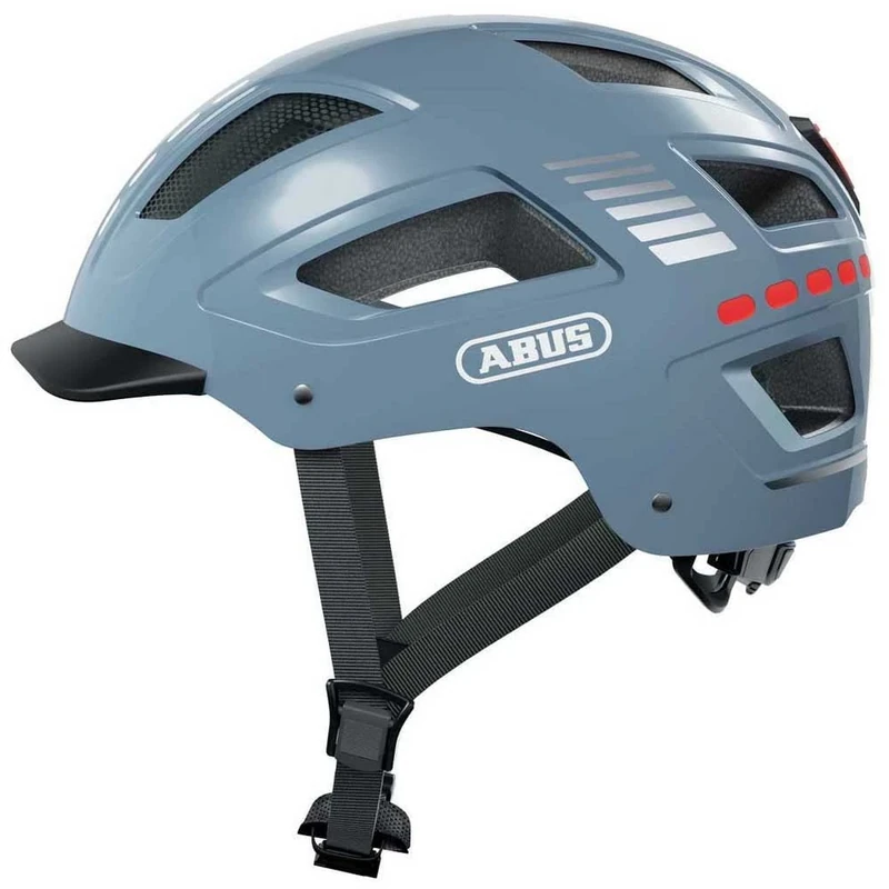 ABUS bike helmet with light - Hyban 2.0 LED - front and rear light & robust hard shell - for men and women