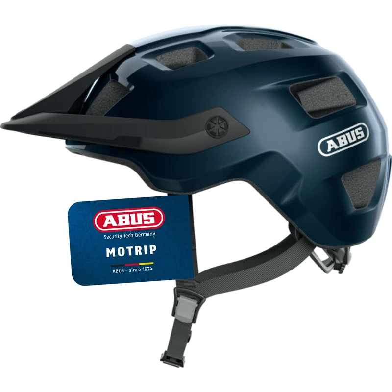 ABUS MTB helmet MoTrip - robust bike helmet with height-adjustable peak for mountain bikers - customised fit - unisex