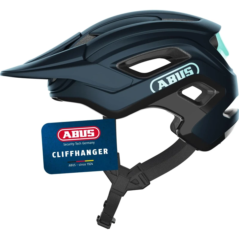 ABUS MTB helmet Cliffhanger - bike helmet for demanding trails - with large ventilation openings & TriVider strap system - for men and women