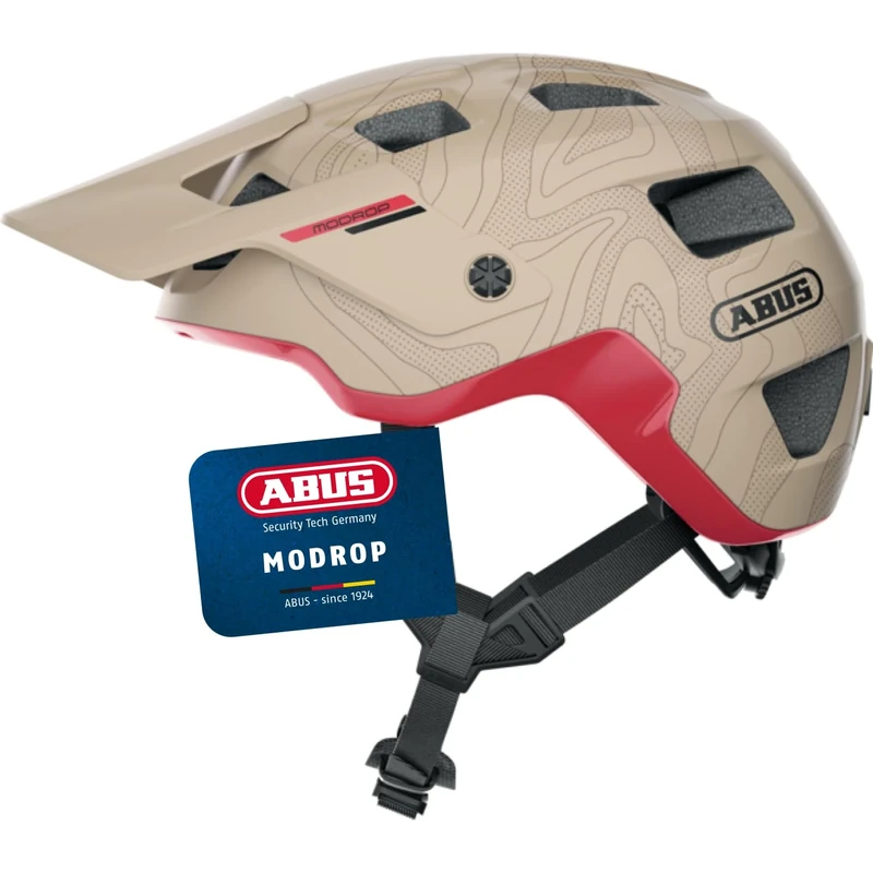 ABUS MTB helmet MoDrop - robust bike helmet with good ventilation for mountain bikers - customised fit - unisex
