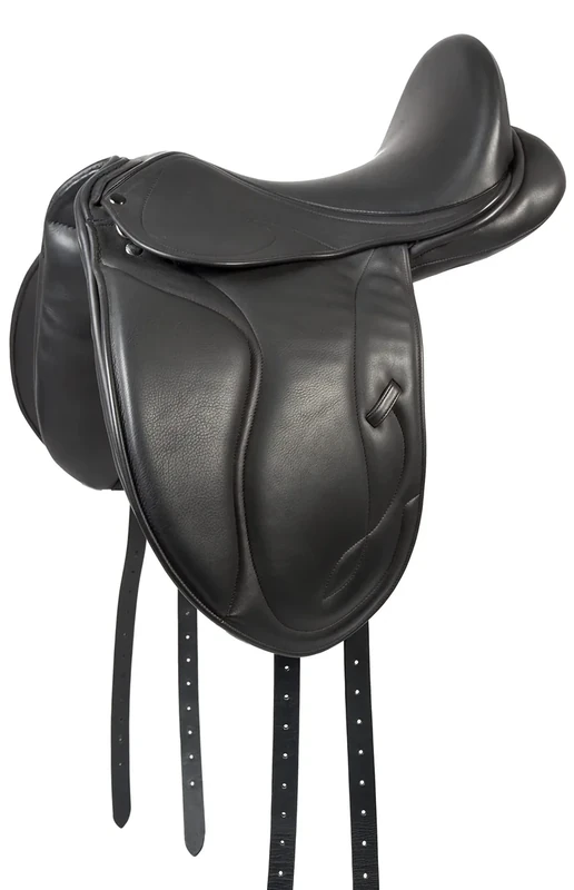PFIFF 102680 Unicus Dressage Saddle for Full, Black, Size 18 cm