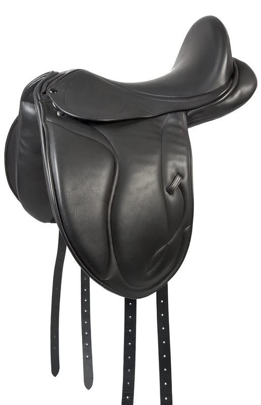 PFIFF 102680 Unicus Dressage Saddle for Pony/Cob, Black, Size 16.5 cm - Image 1