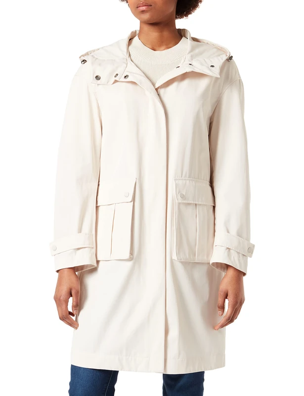 bugatti Women's 160900-11230 Oversized Parka, Beige, 42