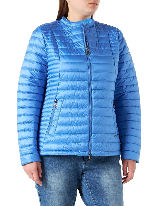 bugatti Women's 160200-11236 Quilted Jacket, Blau, 44